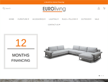 Tablet Screenshot of eurolivingfurniture.com